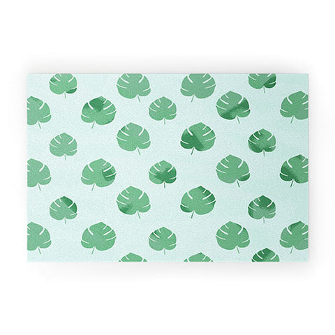 Allyson Johnson Palm Spring Leaves Welcome Mat