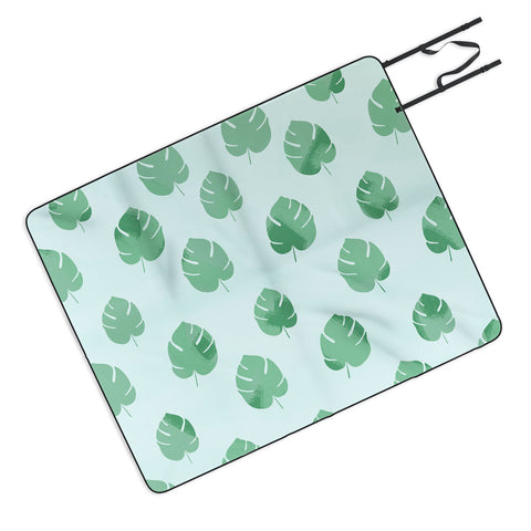 Allyson Johnson Palm Spring Leaves Picnic Blanket
