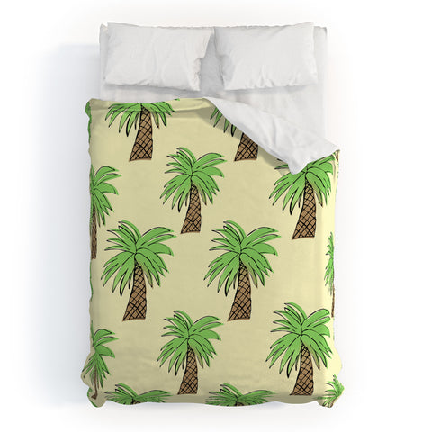 Allyson Johnson Palm Tree Party Duvet Cover