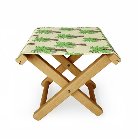 Allyson Johnson Palm Tree Party Folding Stool