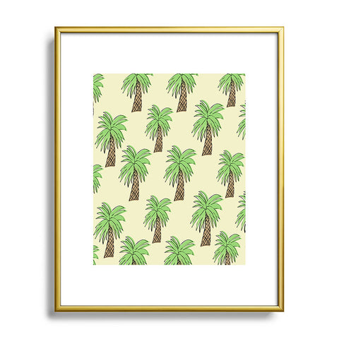Allyson Johnson Palm Tree Party Metal Framed Art Print