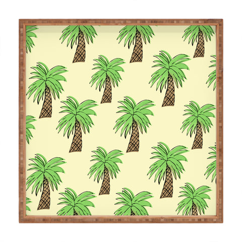Allyson Johnson Palm Tree Party Square Tray