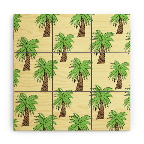 Allyson Johnson Palm Tree Party Wood Wall Mural