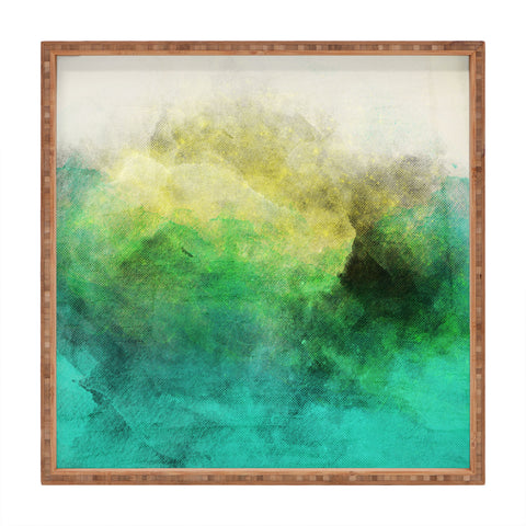 Allyson Johnson Peacock Ombre Square Tray