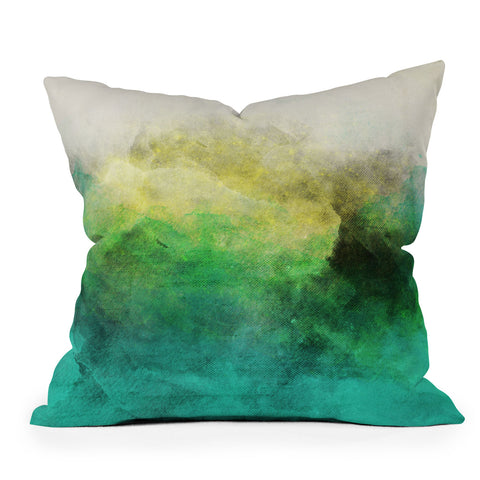 Allyson Johnson Peacock Ombre Throw Pillow