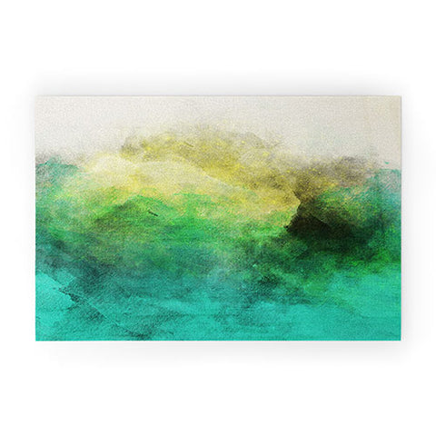 Allyson Johnson Peacock Ombre Welcome Mat