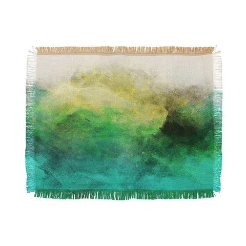 Allyson Johnson Peacock Ombre Throw Blanket