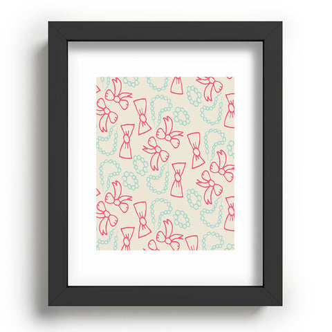 Allyson Johnson Pearls And Bows Recessed Framing Rectangle
