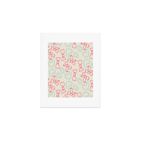 Allyson Johnson Pearls And Bows Art Print