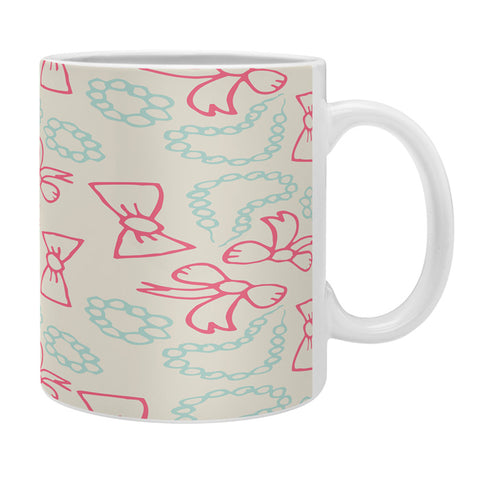 Allyson Johnson Pearls And Bows Coffee Mug