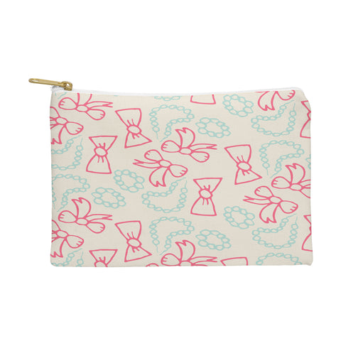 Allyson Johnson Pearls And Bows Pouch