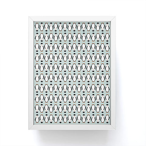 Allyson Johnson Penguin Pattern Framed Mini Art Print