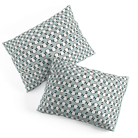 Allyson Johnson Penguin Pattern Pillow Shams