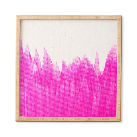 Allyson Johnson Pink Brushed Framed Wall Art