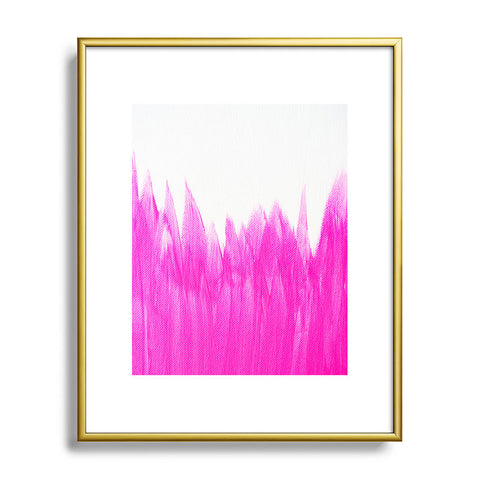 Allyson Johnson Pink Brushed Metal Framed Art Print