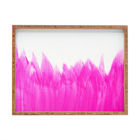 Allyson Johnson Pink Brushed Rectangular Tray