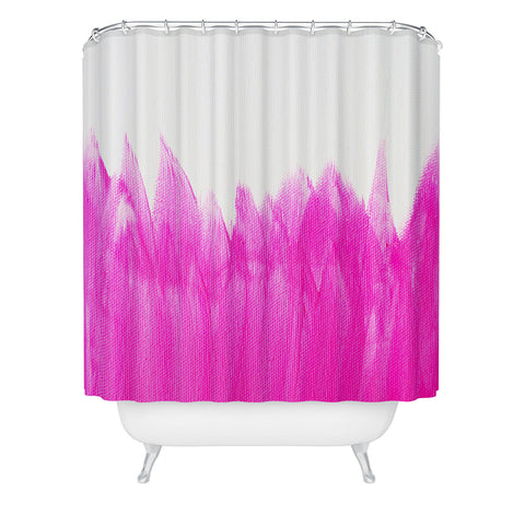 Allyson Johnson Pink Brushed Shower Curtain