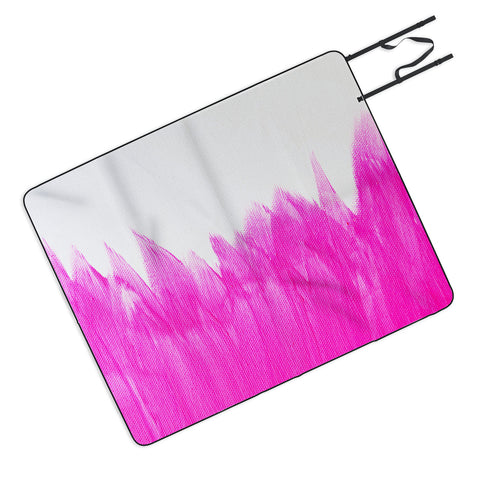 Allyson Johnson Pink Brushed Picnic Blanket