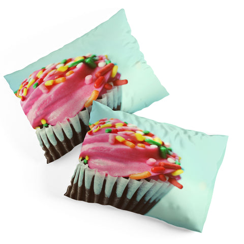 Allyson Johnson Pink Cupcake Photograph Pillow Shams