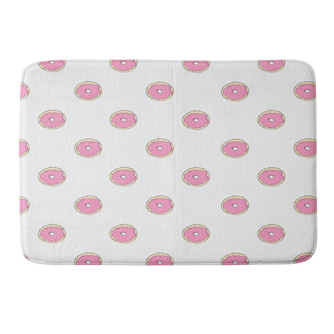 Allyson Johnson Pink donuts Memory Foam Bath Mat