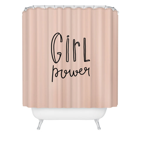 Allyson Johnson Pink girl power Shower Curtain