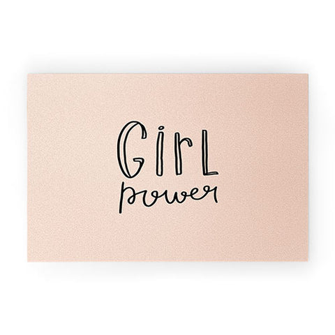 Allyson Johnson Pink girl power Welcome Mat