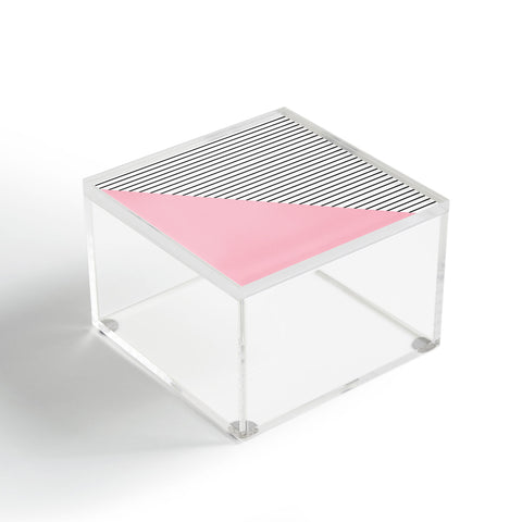 Allyson Johnson Pink n stripes Acrylic Box