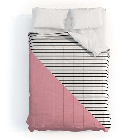 Allyson Johnson Pink n stripes Comforter