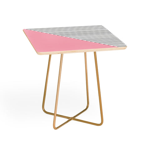 Allyson Johnson Pink n stripes Side Table