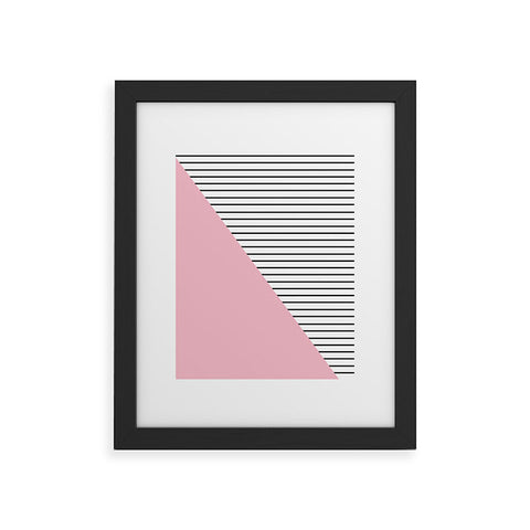 Allyson Johnson Pink n stripes Framed Art Print