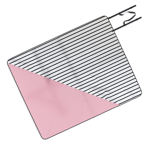 Allyson Johnson Pink n stripes Picnic Blanket