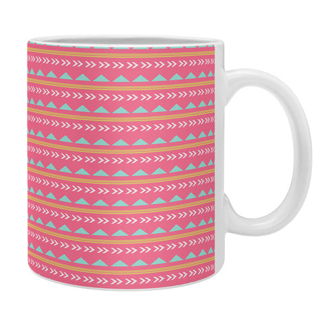 Allyson Johnson Pink Native Aztec Coffee Mug