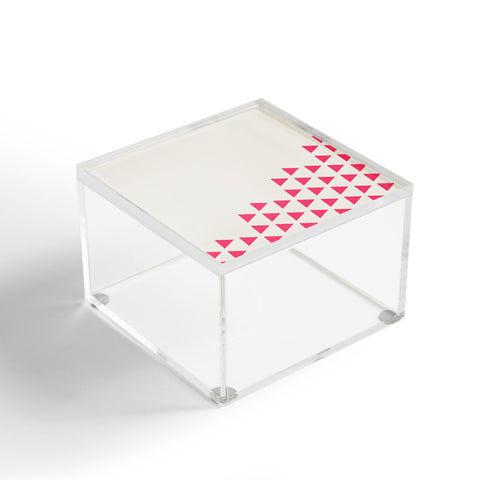 Allyson Johnson Pink Triangles Acrylic Box