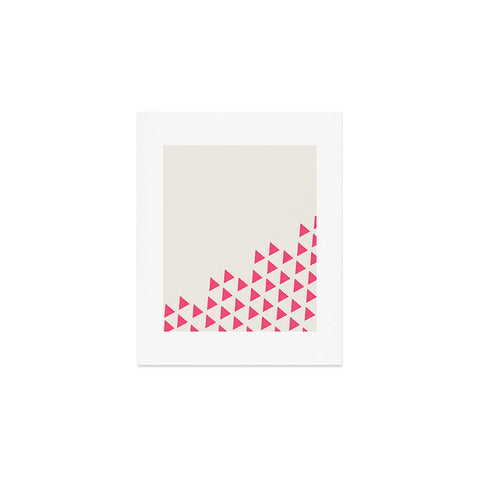 Allyson Johnson Pink Triangles Art Print