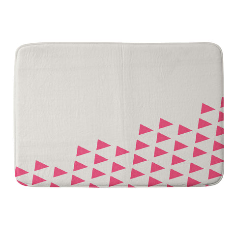 Allyson Johnson Pink Triangles Memory Foam Bath Mat