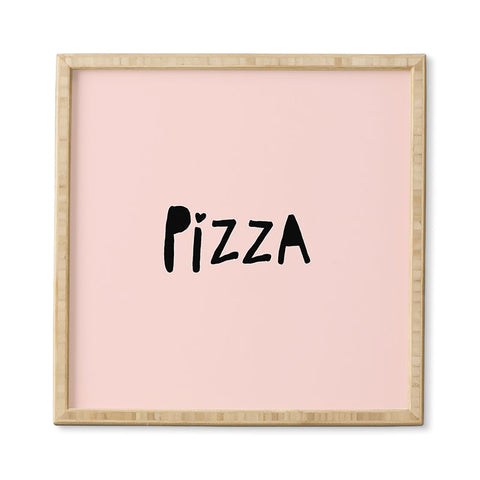 Allyson Johnson Pizza Pink Framed Wall Art