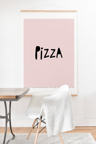 Allyson Johnson Pizza Pink Art Print And Hanger