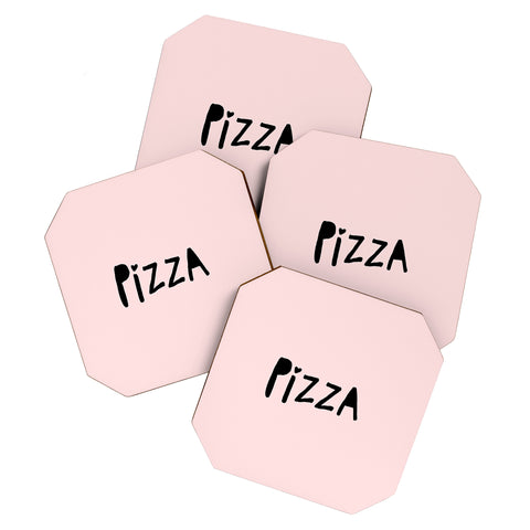 Allyson Johnson Pizza Pink Coaster Set