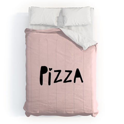 Allyson Johnson Pizza Pink Comforter