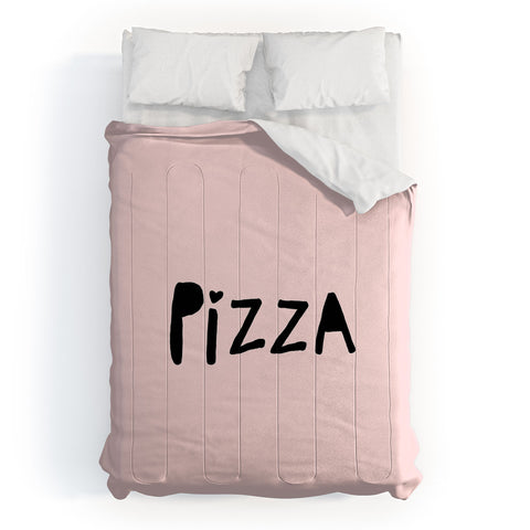 Allyson Johnson Pizza Pink Comforter