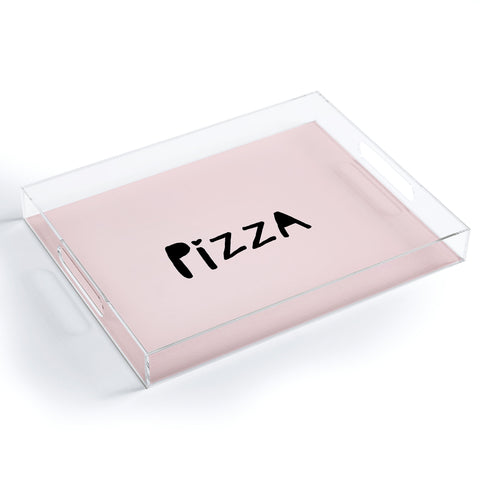Allyson Johnson Pizza Pink Acrylic Tray
