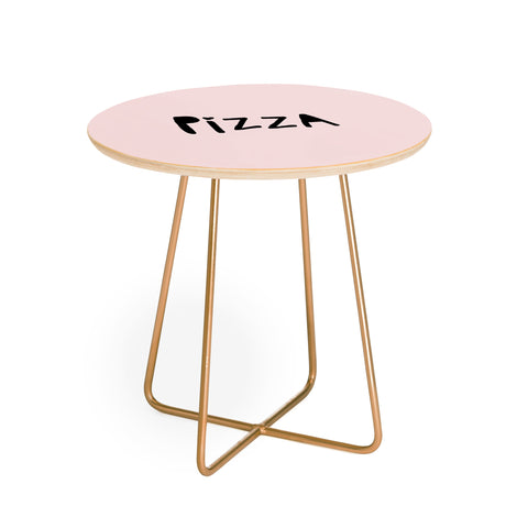 Allyson Johnson Pizza Pink Round Side Table