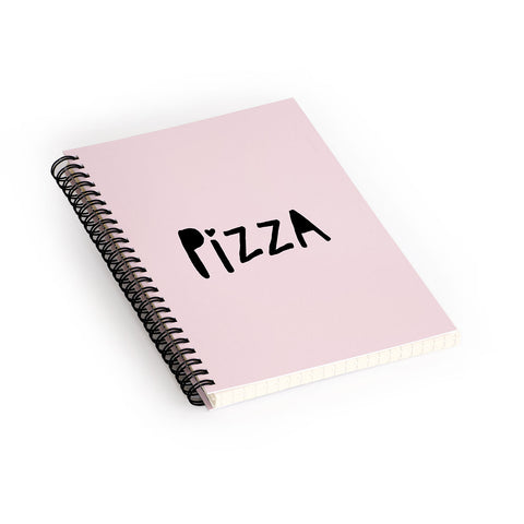 Allyson Johnson Pizza Pink Spiral Notebook