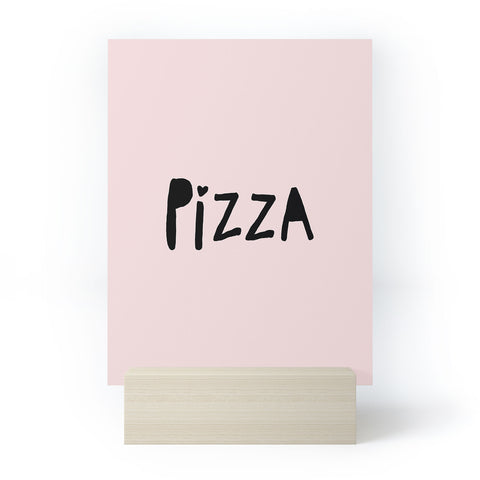 Allyson Johnson Pizza Pink Mini Art Print