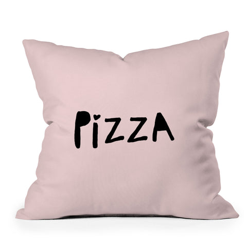 Allyson Johnson Pizza Pink Throw Pillow