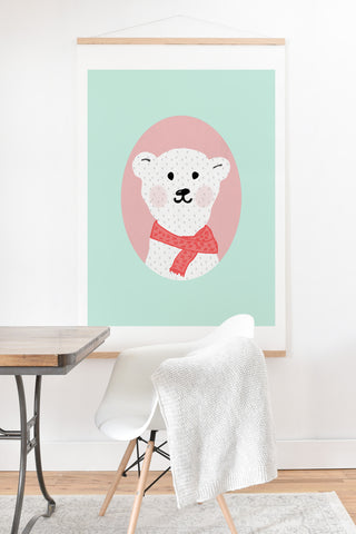 Allyson Johnson Polar Bears Art Print And Hanger