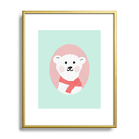 Allyson Johnson Polar Bears Metal Framed Art Print