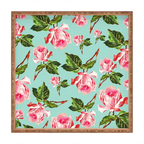 Allyson Johnson Prettiest Roses Square Tray