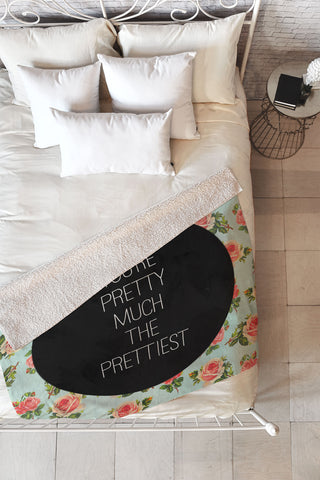 Allyson Johnson Pretty Much The Prettiest Fleece Throw Blanket