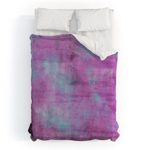 Allyson Johnson Purple Paint Duvet Cover
